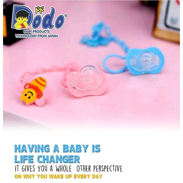 Dodo Empeng Empong Dot Bayi Silikon Gepeng Silicone Soother Teether Pacifier SO50