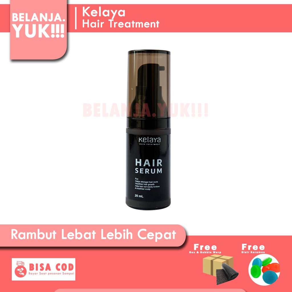 ORIGINAL Kelaya Hair Treatment Shampoo Shampo Botak Rontok Penumbuh Rambut (BELI 2 FREE 1)-Serum kelaya 1