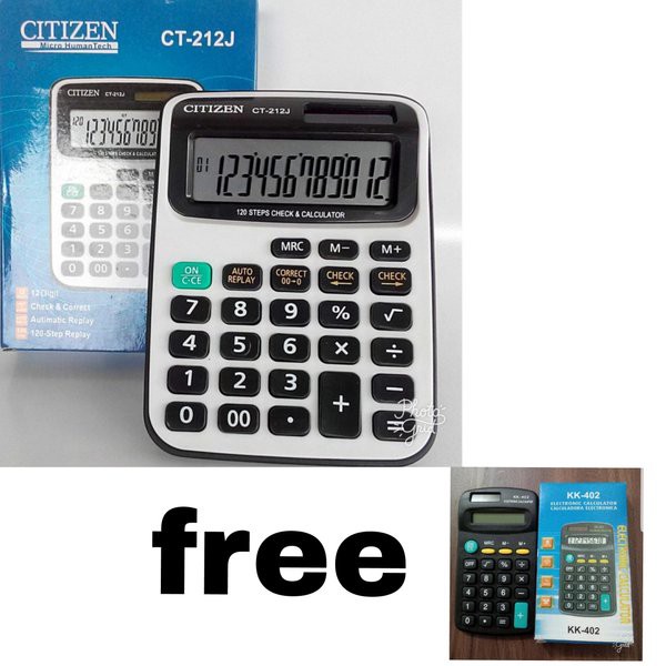 

Promo... Kalkulator Citizen 212 J Free Kalkulator Kecil 8 Digit