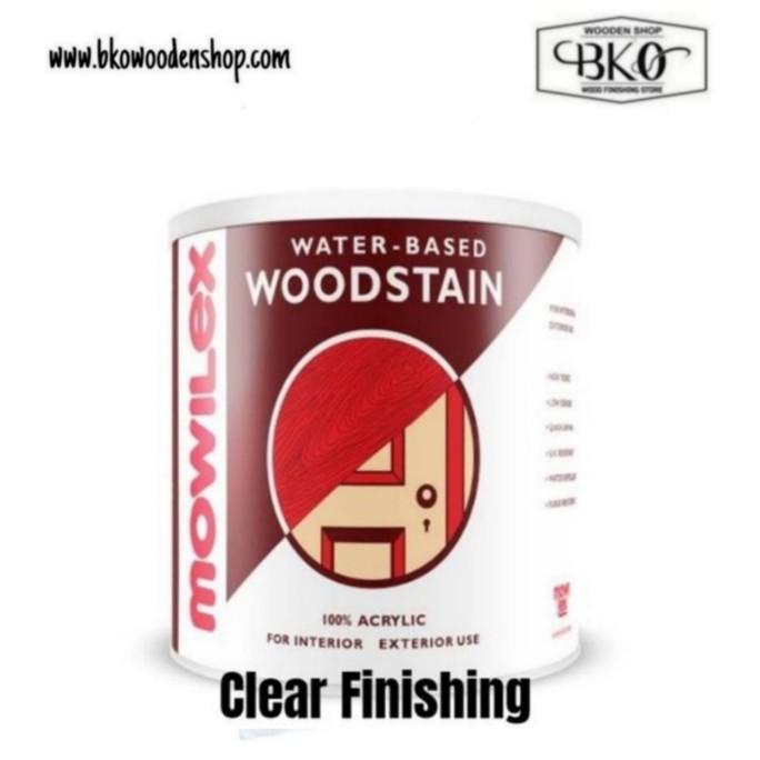 CLEAR FINISH MOWILEX WOODSTAIN WOOD STAIN PELAPIS KAYU