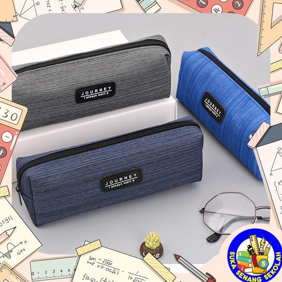 

Pencil Case Canvas / Kotak Pensil Kanvas Motif Journey SK0064