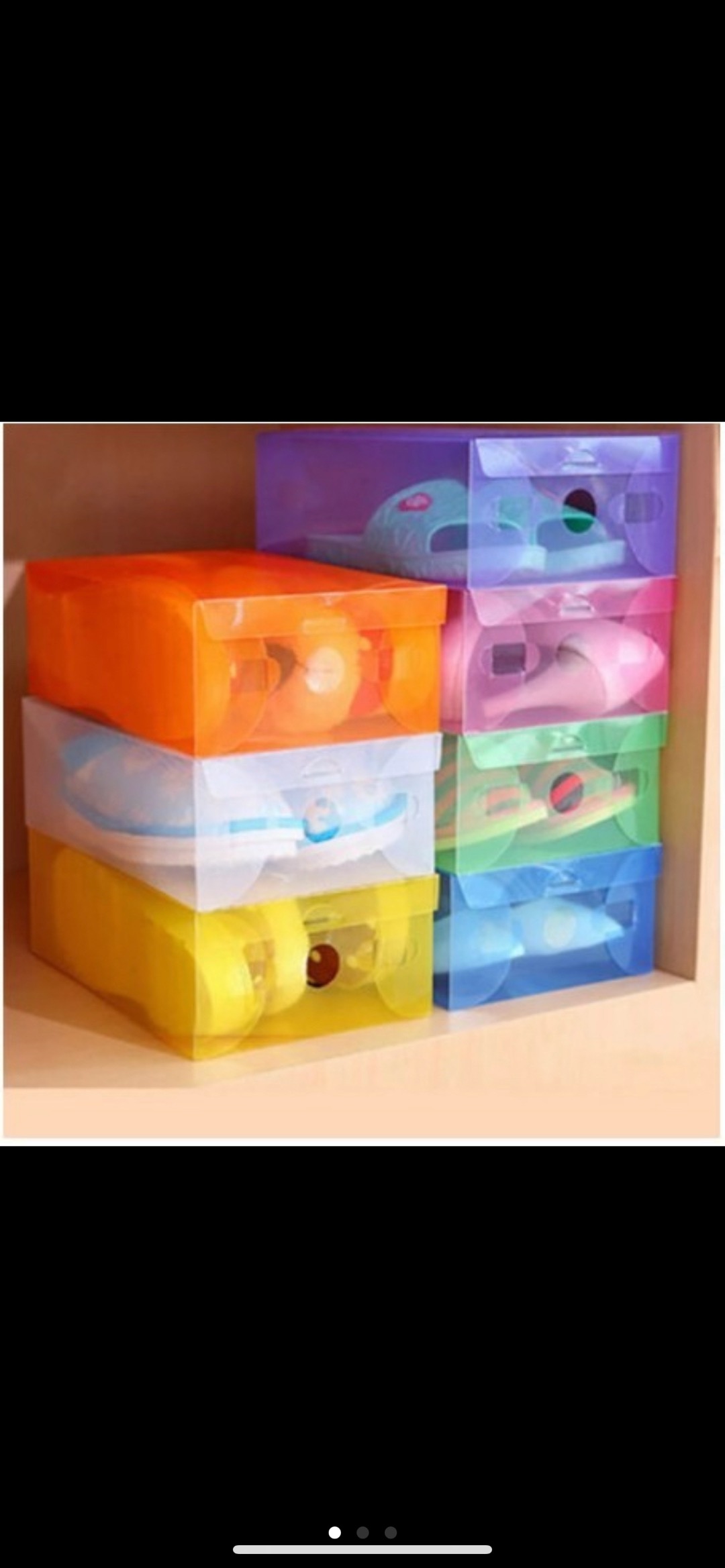 Kotak Sepatu Transparan / Shoes Box Tempat Penyimpanan Sepatu Sandal
