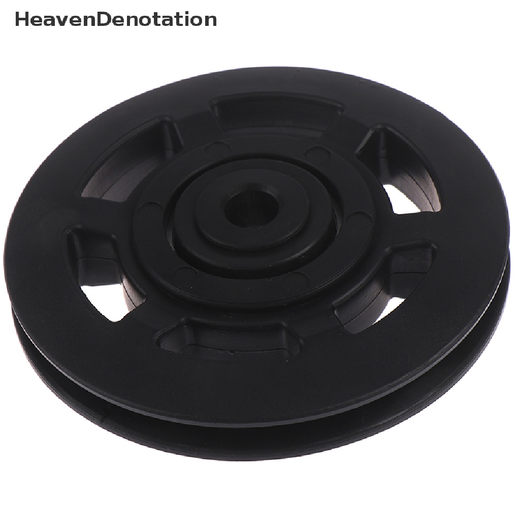 [HeavenDenotation] 95mm Black Bearing Pulley Wheel Cable Gym Equipment Part Wearproof