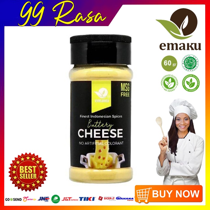 

Bumbu Tabur Keju / Butter Cheese Powder No MSG 60gr | Emaku