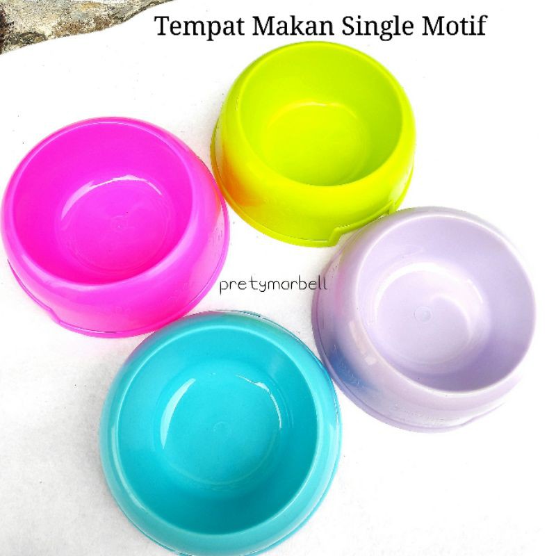 Termurah Tempat Makan Single Motif / Wadah Mangkok Hewan Kucing