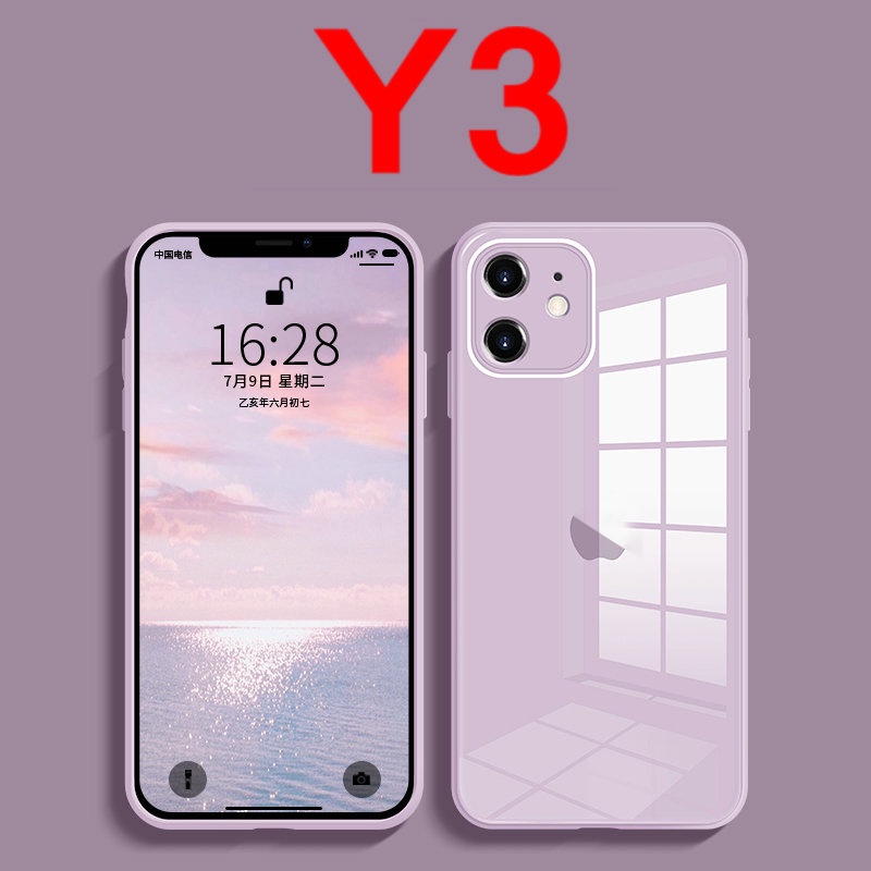 Candy Color Luxury Apple Tempered Glass Case for Apple 7/8/6/ 6S Plus iPhone X XS XR XSMAX