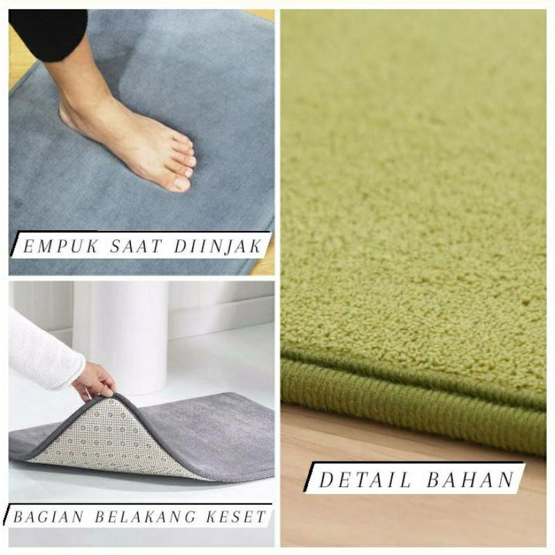 Keset Kaki Memory Foam (40x60cm) Keset Kaki Anti Slip