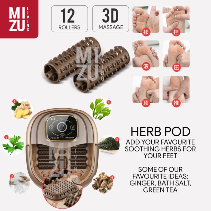 QUALITY Mesin Rendam Pijat Kaki Foot SPA Massager Elektrik Infrared