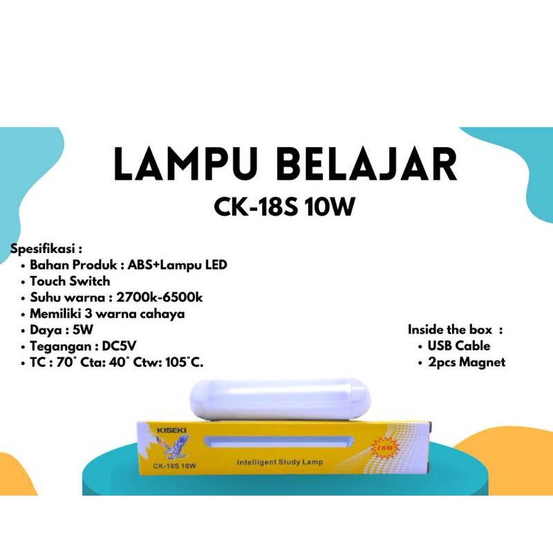 LAMPU LED USB TERMURAH EMERGENCY  10W/15W/25W / Lampu Meja Magnet USB