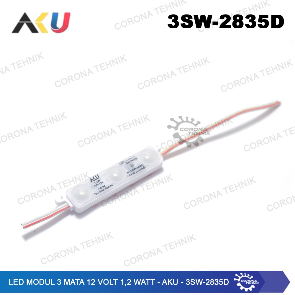 3SW-2835D - Led Modul 3 Mata 12 Volt 1,2 Watt - AKU