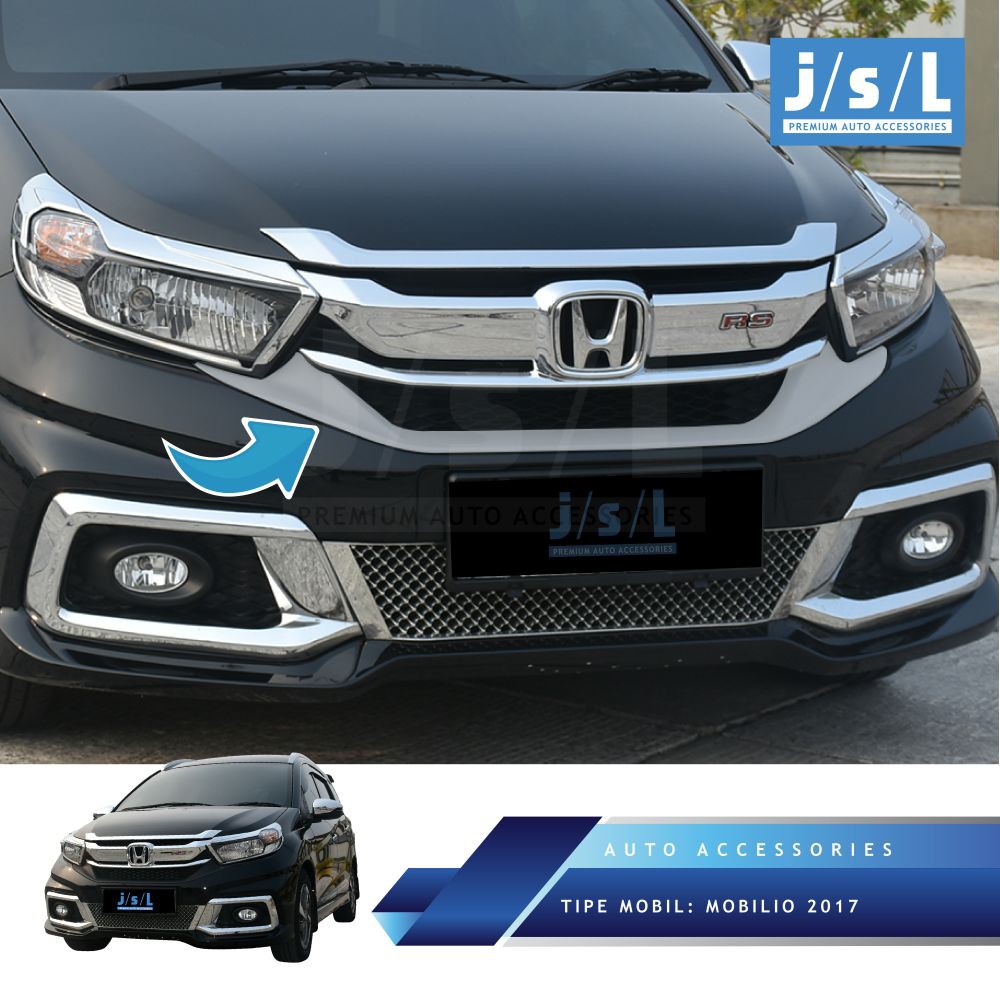 Jual New Honda Mobilio 2017 List Grill Depan/Front Grille Lower Trim ...