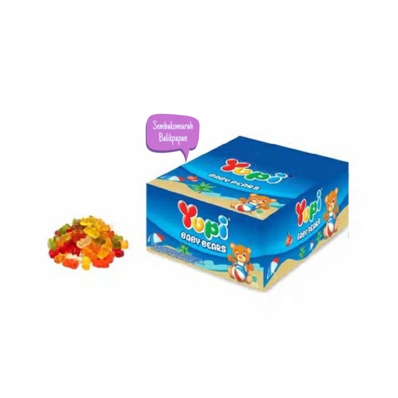 

yupi baby bears 24 x 7gr (jika stok kosong dikirim random)