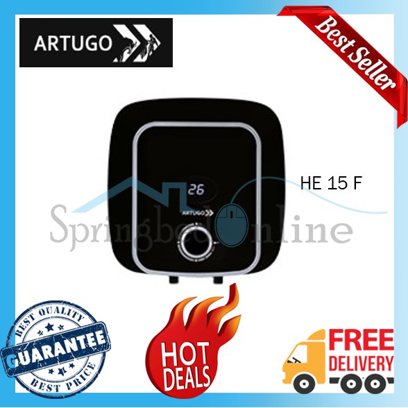 ARTUGO Electric Water Heater Digital Display - HE 15 F