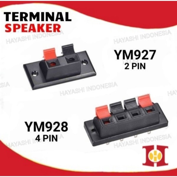 Terminal Speaker Jepit 2 4 Pin Kabel Power Supply Soket Per Amplifier - 10PCS