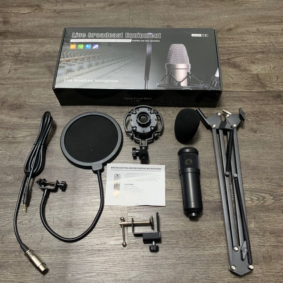 BM800 ORIGINAL Full Paket recording Microphone Condenser Live