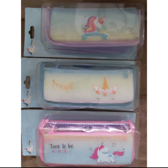 

Tempat pensil hologram unicorn