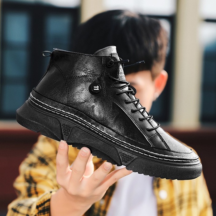 Sepatu Sneakers Boot Kulit / MARTIN LUTHER BOOT  / Sneakers Retro Boot IMPORT