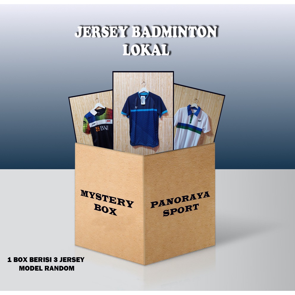 Jersey Badminton Bulutangkis 1 Box isi 3 Jersey Lokal