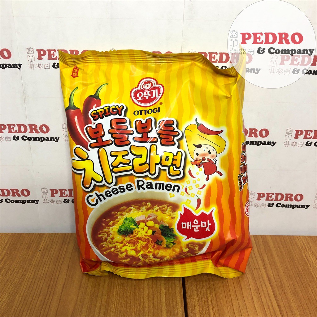 

Ottogi cheese ramen spicy 111 gram - instant noodle keju korea