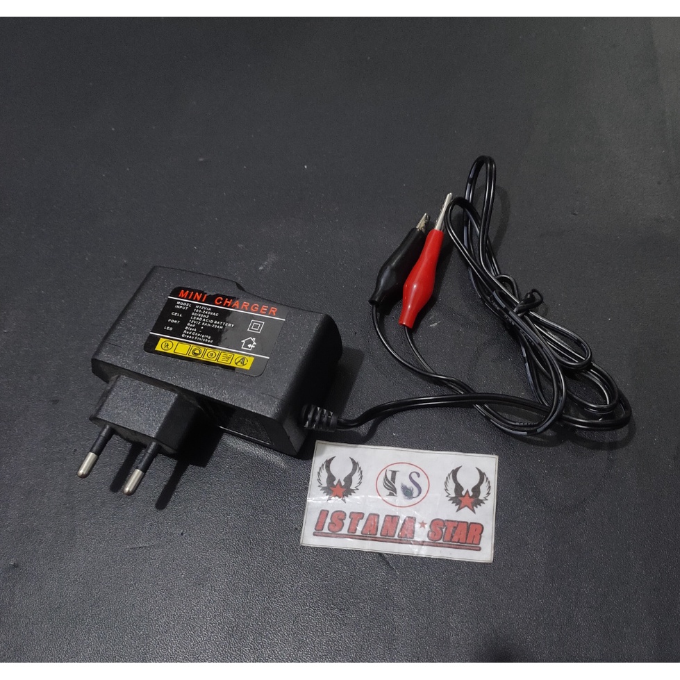 HYS ADAPTOR TEST LAMPU / MINI CHARGER AKI / CAS AKI MOTOR 12 V