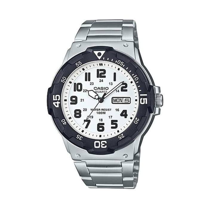 Casio Original MRW-200HD-7B / MRW200HD-7B / MRW-200H Jam Tangan Pria  Analog Stainless Rantai Silver