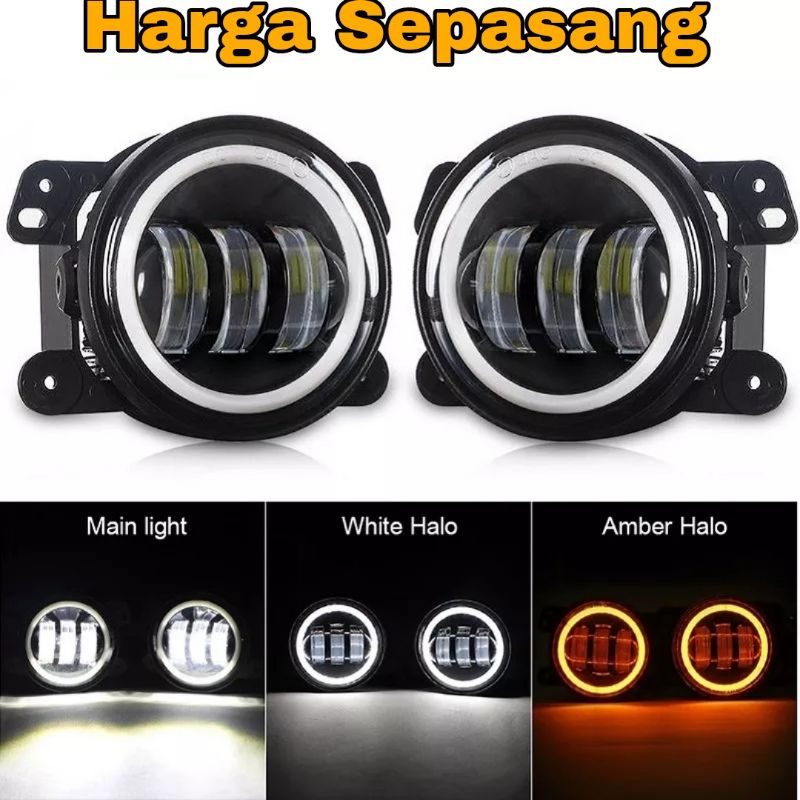 Lampu Foglamp Led Daymaker 4inch Sepasang