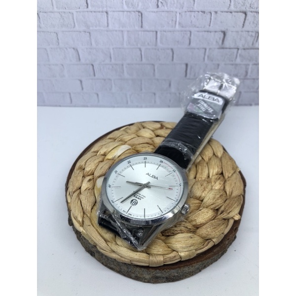 Jam Tangan Pria Alba Quartz kulit AS9D41x1 Original garansi resmi alba