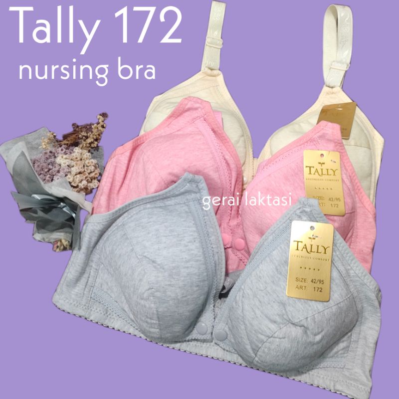 TALLY 172 Bra Menyusui Bukaan Depan bahan Kaos cup A