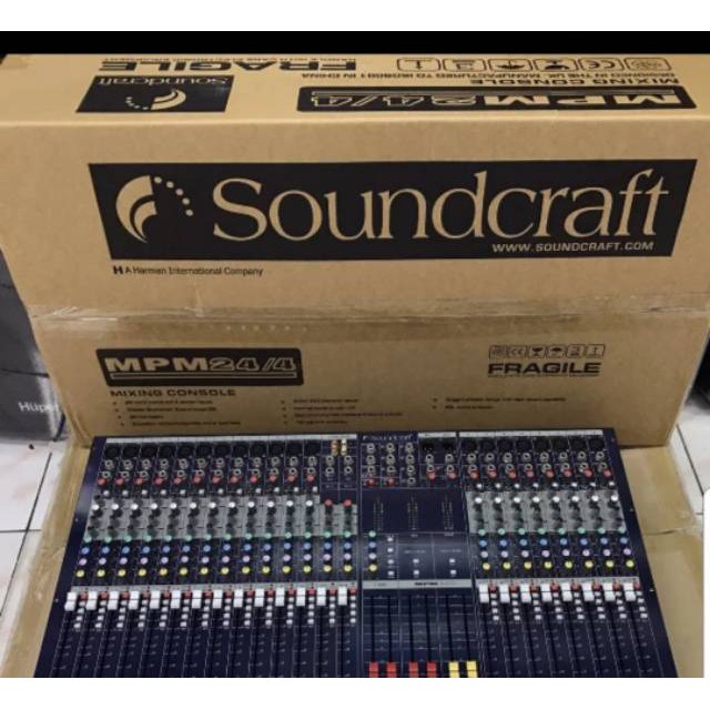 PROMO MURAH MIXER SOUNDCRAFT MPM 24/4 ( 24 Channel )