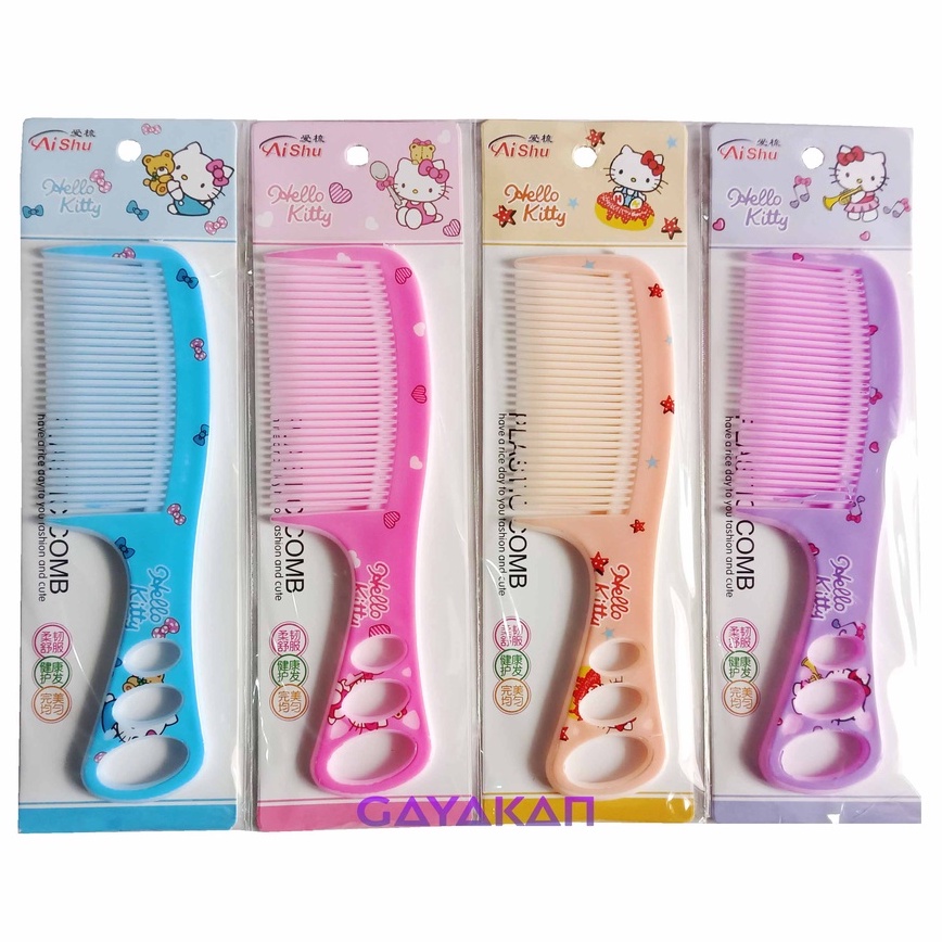 Sisir Fancy Gagang Multi Warna dan Karakter Size Kecil untuk Anak