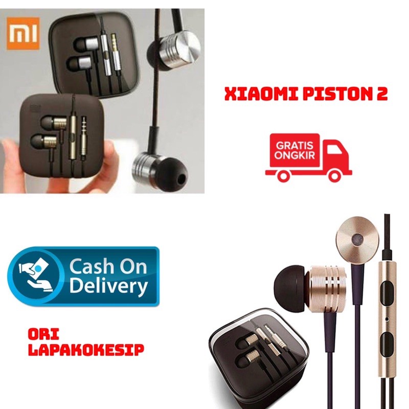 Headset Earphone Handsfree Xiaomi Mi Piston 2 Grosir Redmi