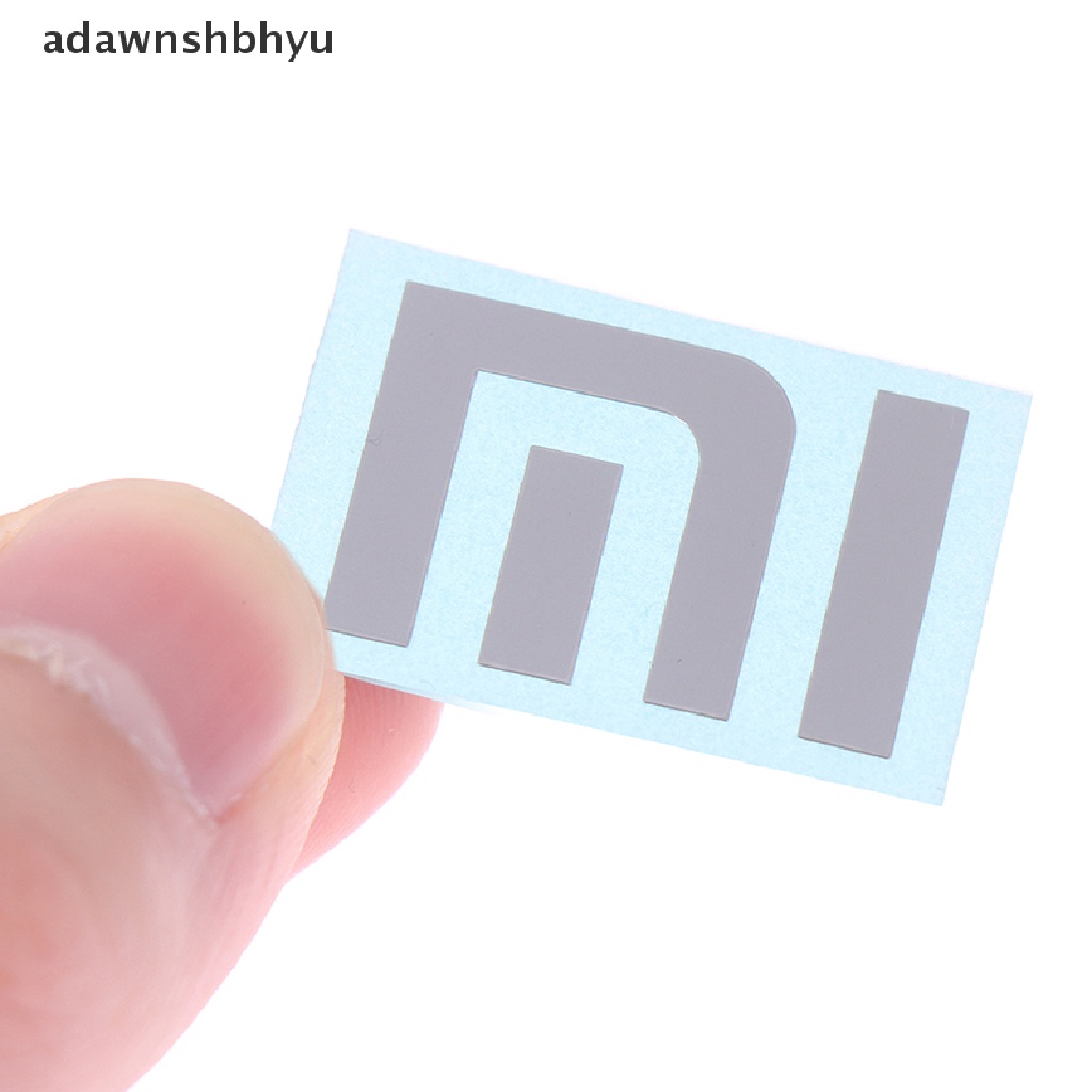 Stiker Logo adawnshbhyu Bahan Metal Warna Silver Untuk Laptop / Handphone Xiaomi MI