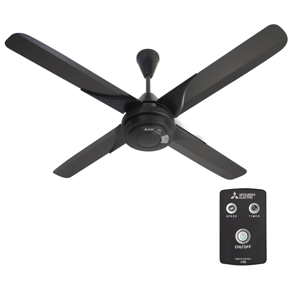 Mitsubishi Ceiling Fan 4 Blade Remote C56rq4 Shopee Indonesia