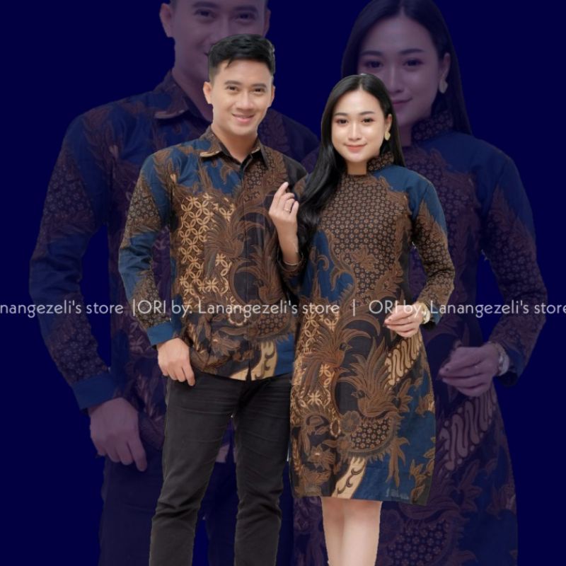 BAJU BATIK COUPLE PASANGAN TERBARU 2021 KONDANGAN PACAR KEMEJA COUPLE TUNIK MODERN MOTIF BATIK ASLI
