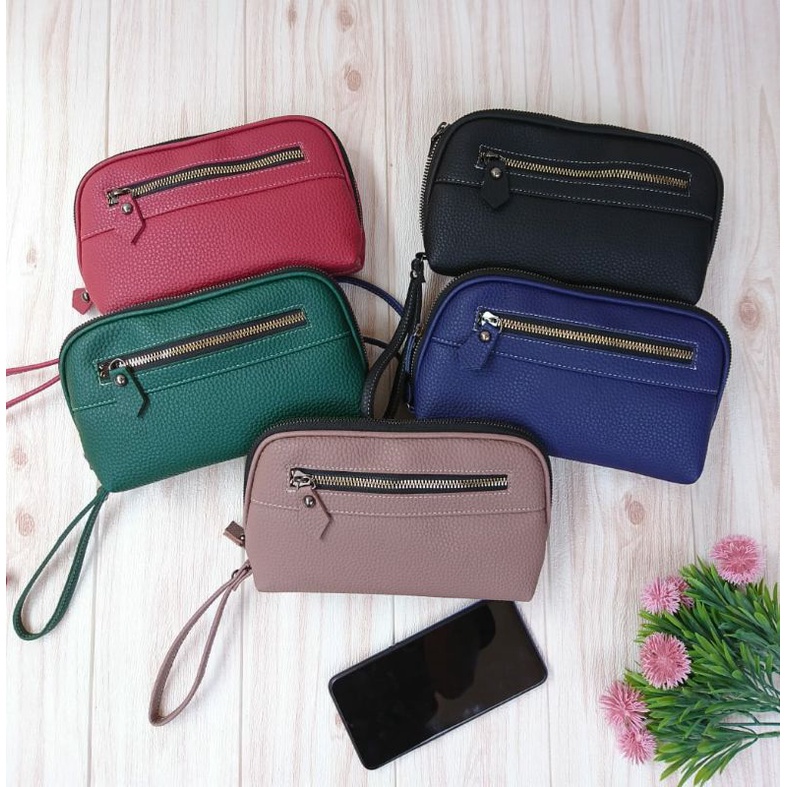 dompet hp serbaguna dompet papirut kulit jeruk dompet simpel dompet kartu wanita dompet kosmetik dompet koin murah muat banyak bisa cod