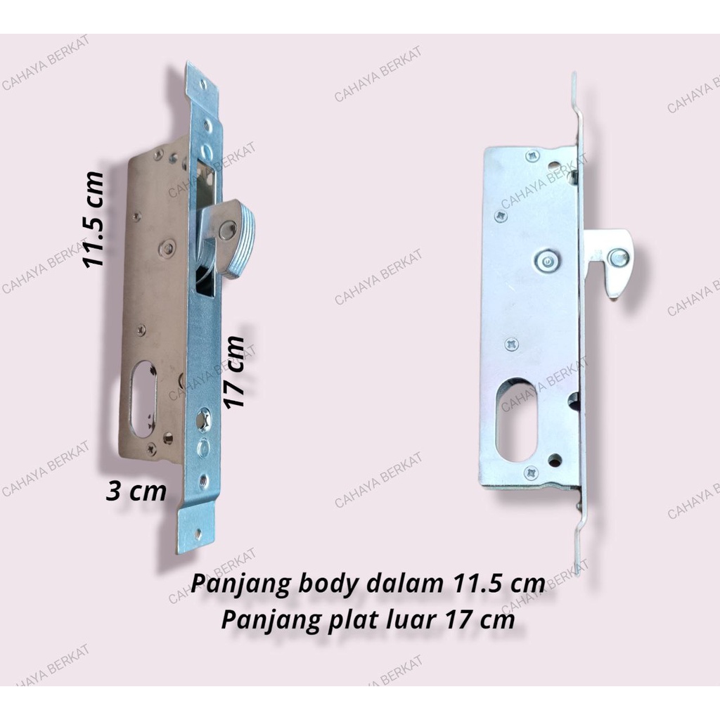 Kunci Body Sleding Pintu Geser Aluminium Glatino HARGA TERMURAH