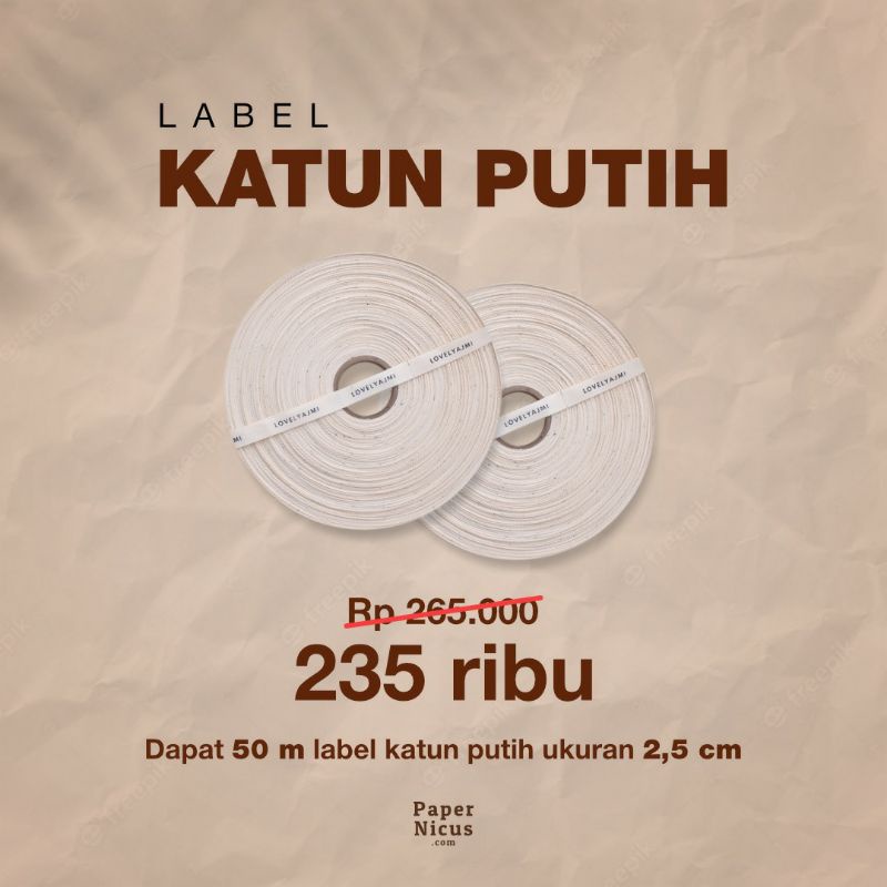 

PAPERNICUS - PROMO LABEL KATUN PUTIH TULANG