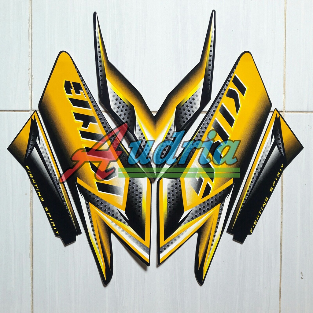 Sticker Striping Motor Yamaha Rx King 2008 Kuning