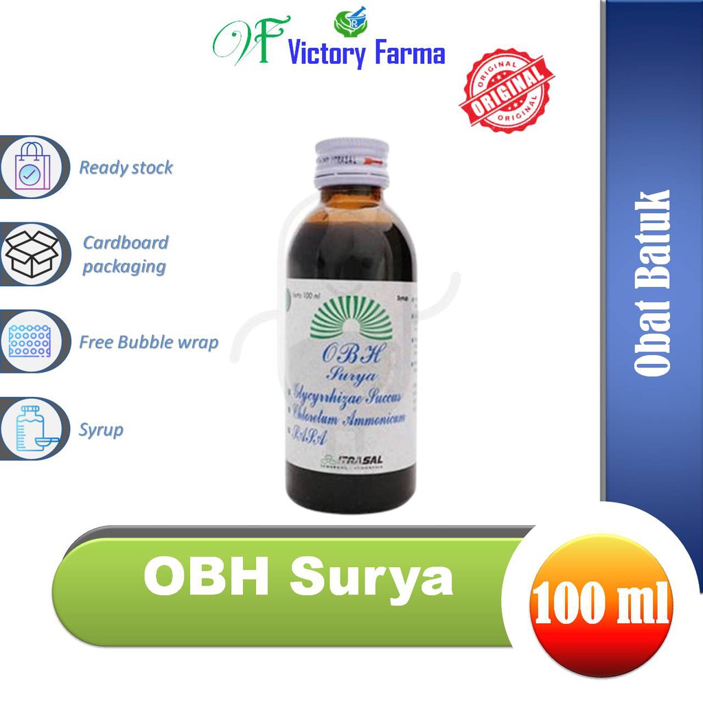 OBH Surya Itrasal Sirup 100 ml / Obat Batuk Hitam