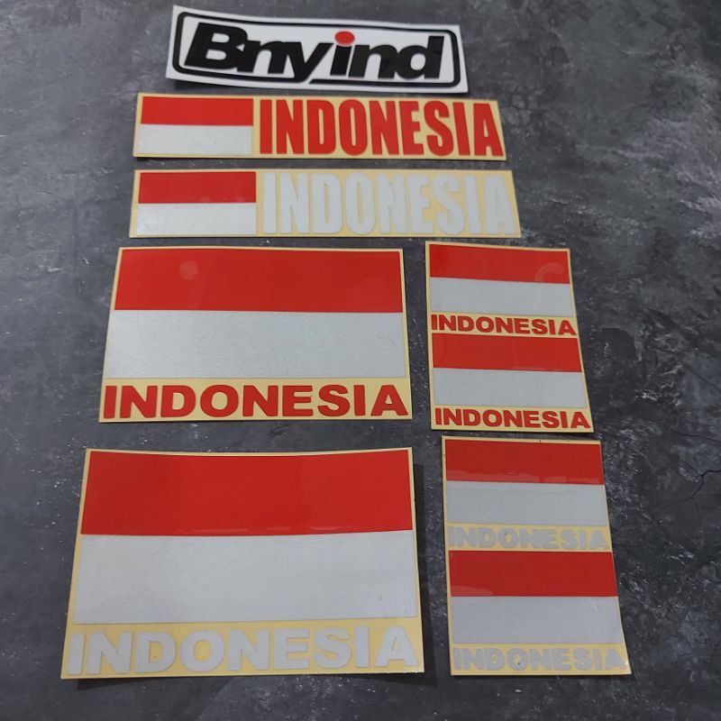 STICKER BENDERA INDONESIA MERAH PUTIH CUTTING