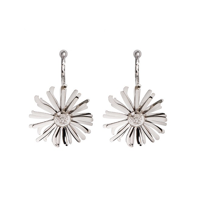 LRC Anting Tusuk Fashion Alloy Big Chrysanthemum Earring F6339X