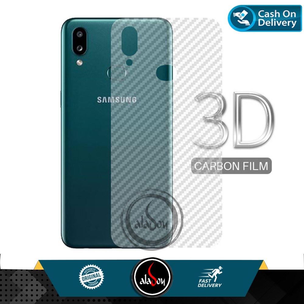 Garskin Carbon Samsung A10s Premium Back Screen Protector