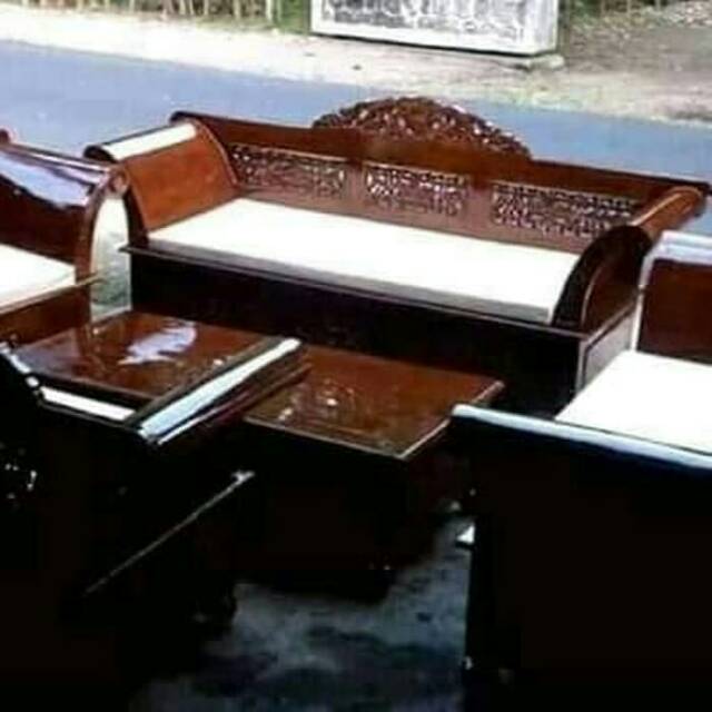 Kursi Tamu Madura Melati Kursi Tamu Kayu Jati Ukir Jepara-3