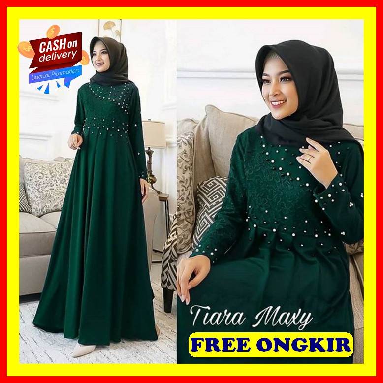 Buju Cewek Lbaran Gsmis Kondangan Pesta Gamis Wanita Import Dres Remaja Syar'I Bj Muslim Kekinian Ga