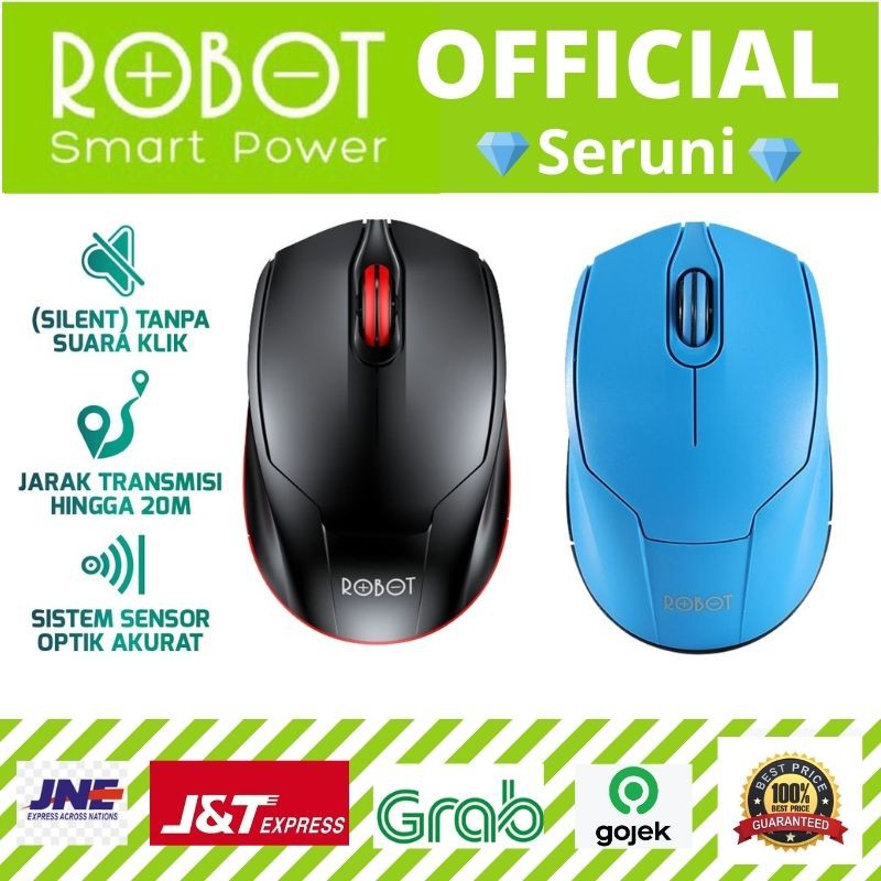 Jual Seruni Mouse Wireless Robot M Silent Ghz Garansi Resmi Tahun Indonesia Shopee