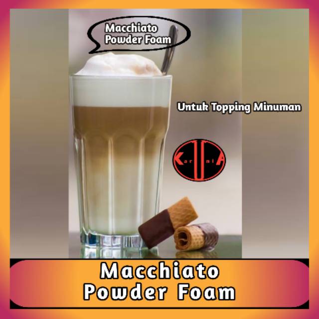 Bubuk Macchiato Powder Foam untuk Topping Minuman Kekinian