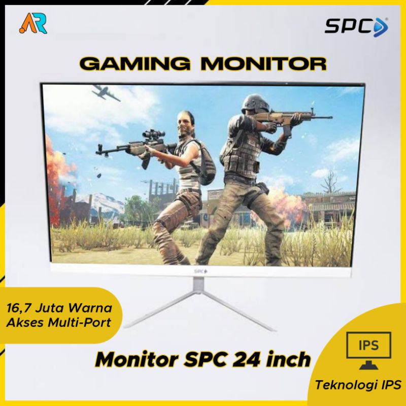 Monitor Gaming, desktop, kantor murah SPC 24-inch 75hz