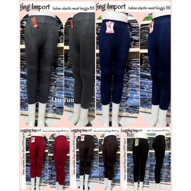 Legging Import //Legging Senam //Legging aerobik //Celana Import