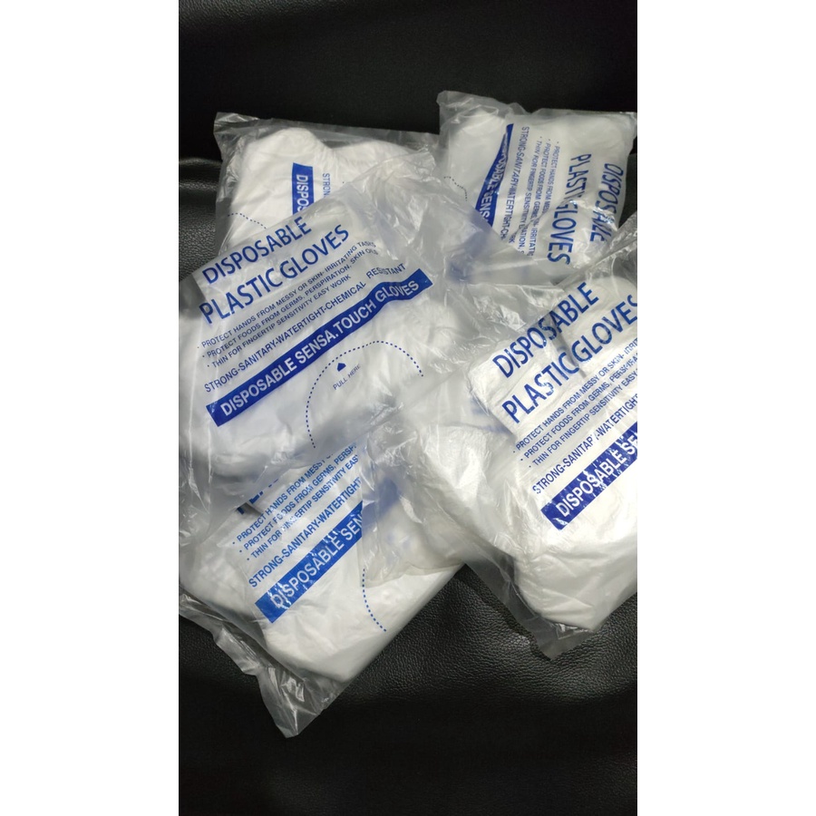 sarung tangan plastik sekali pakai