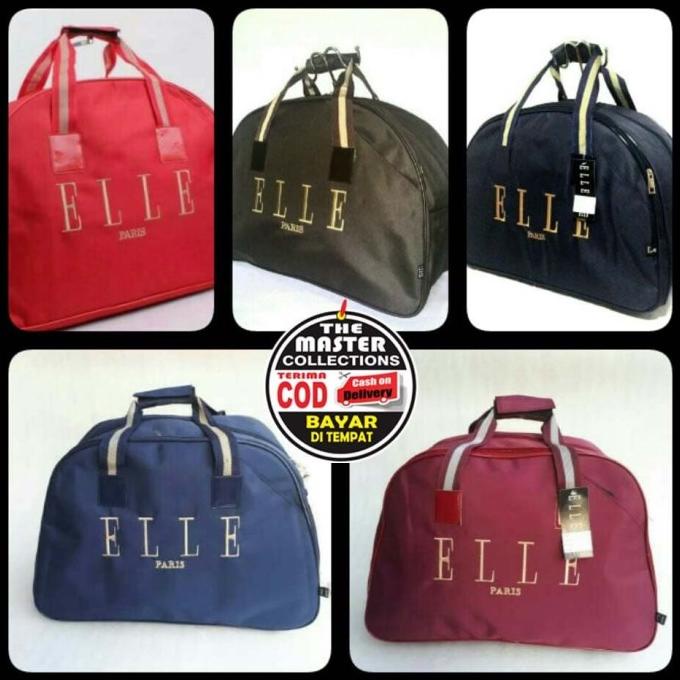 BISA BAYAR DITEMPAT Tas Travel Elle Bag / Tas Pakaian / Tas Mudik / Tas Besar / Tas Baju - Hitam